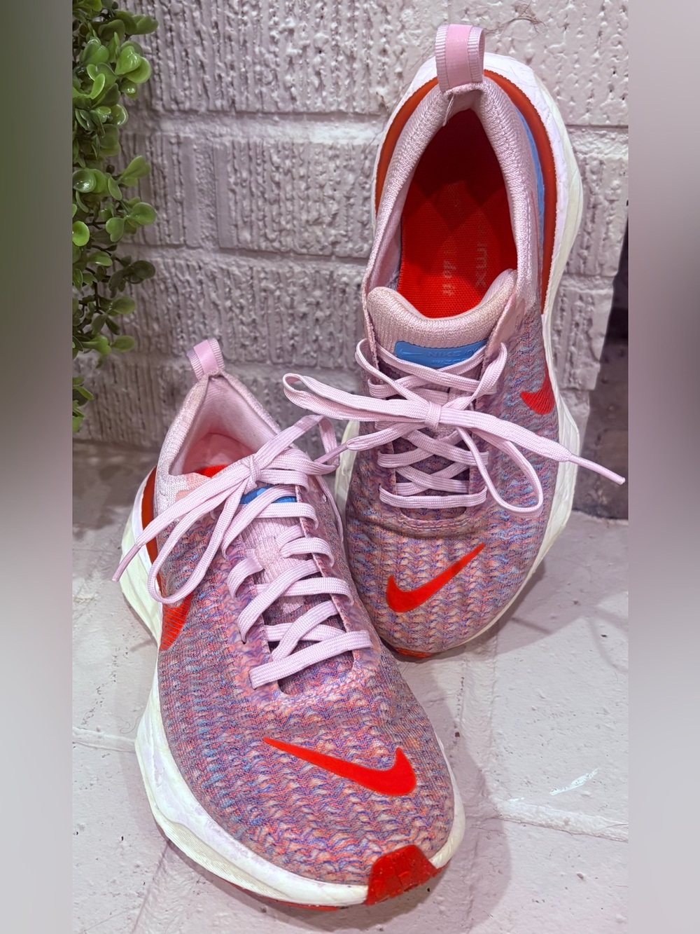 Nike ZoomX Invincible Run Flyknit 3 Pink/Blue/Orange Running Shoes Women’s 6.5